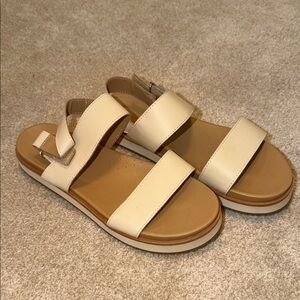 Nisolo Tan and Cream Sandals